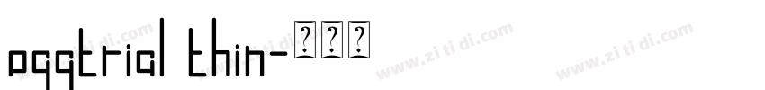 oggtrial thin字体转换
